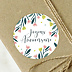 Sticker Anniversaire Floral Atmosphère