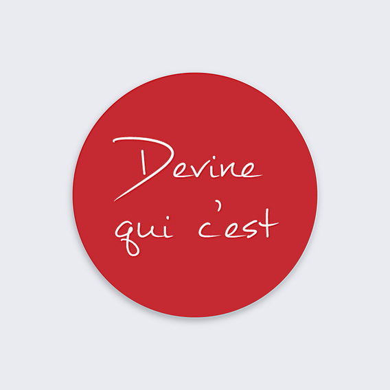 Stickers anniversaire Devine