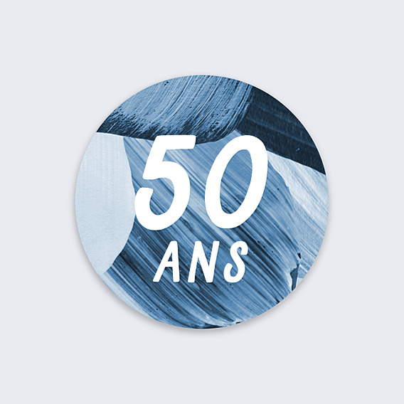 Sticker Anniversaire Azure