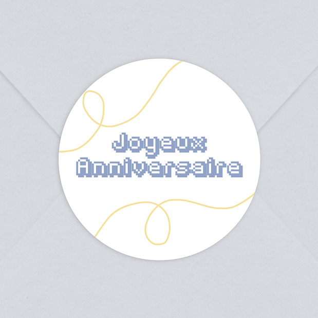 Sticker Anniversaire Level Up