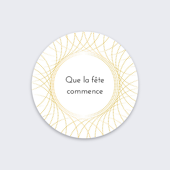 Sticker Anniversaire Rosace
