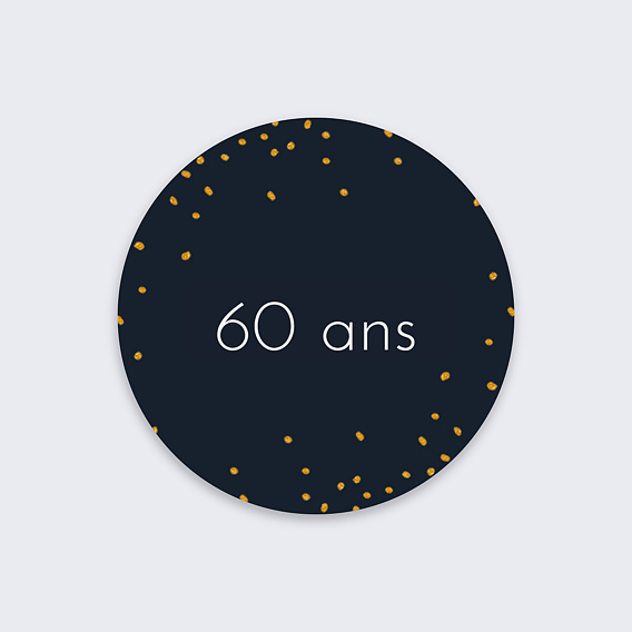 Stickers anniversaire Poussière d'Étoiles Recto