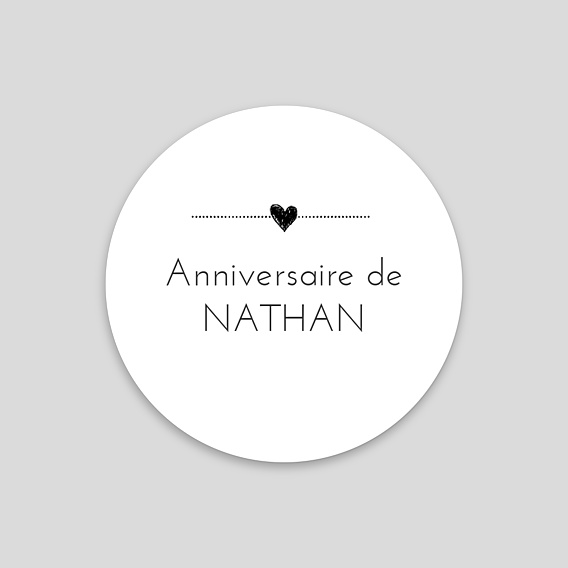 Sticker Anniversaire Bébé