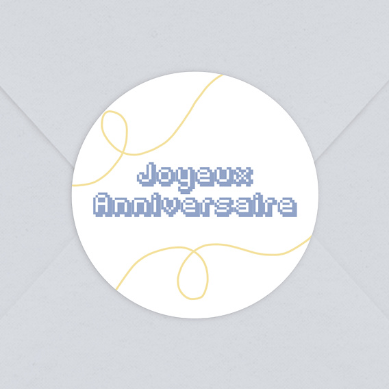 Stickers anniversaire Level Up Après 3