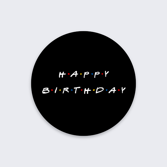 Stickers anniversaire Copain de Soirée Recto