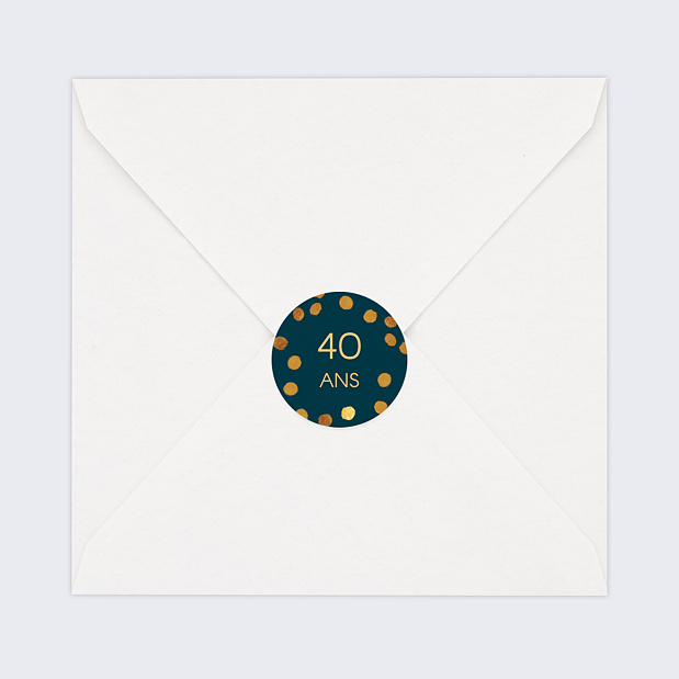 Sticker Anniversaire Graphique Chic