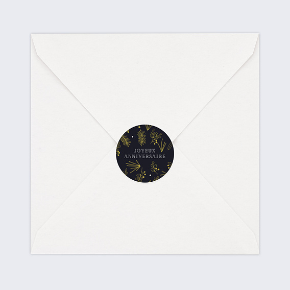 Sticker Anniversaire Champêtre