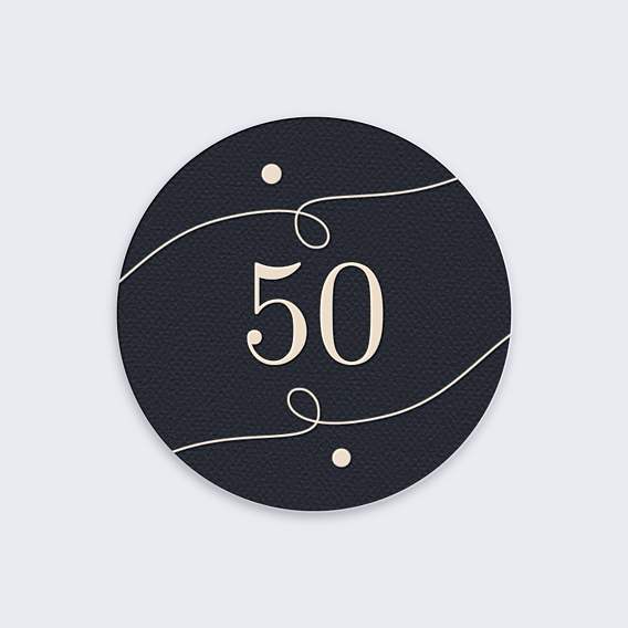 Stickers anniversaire Âge Vintage