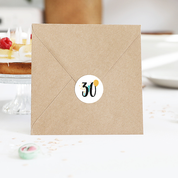 Stickers anniversaire Multicolore Après 1