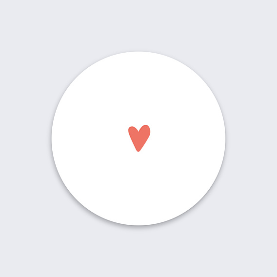 Sticker Anniversaire Petit Coeur