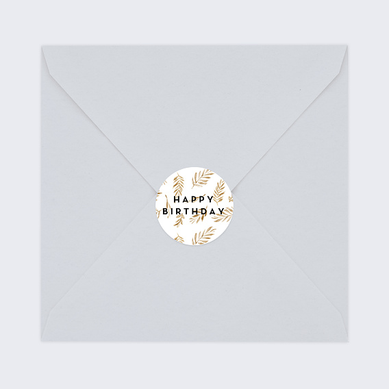 Stickers anniversaire Golden Jungle Après 4