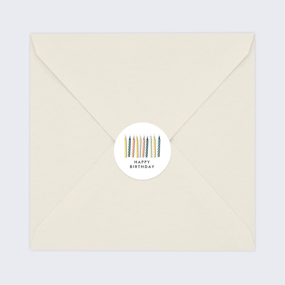 Stickers anniversaire Bougies Après 4