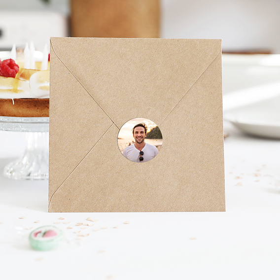 Stickers anniversaire Invitation Originale Après 4