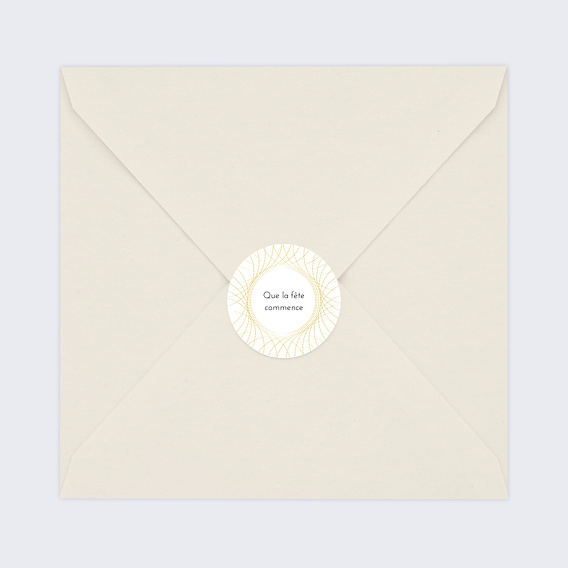 Stickers anniversaire Rosace Après 4