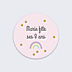 Sticker Anniversaire Licorne Rose