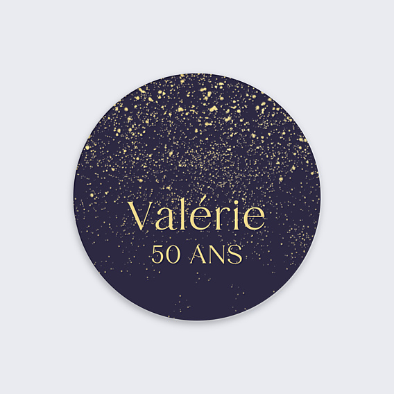 Sticker Anniversaire Pluie de Fête