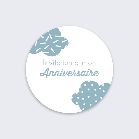 Stickers anniversaire Prince Recto