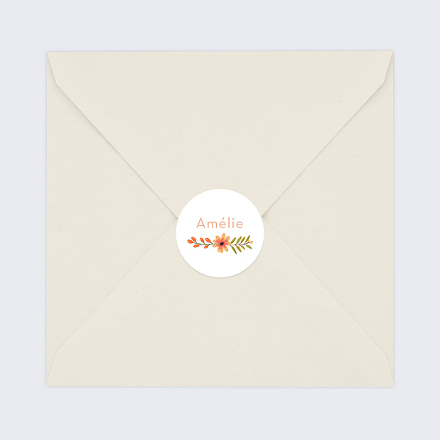 Sticker Anniversaire Bouquet Printanier
