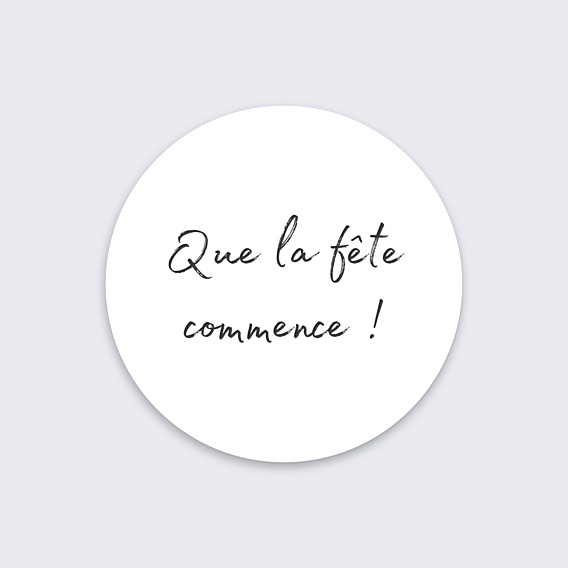 Stickers anniversaire Charme Classique
