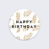 Stickers anniversaire Golden Jungle Recto