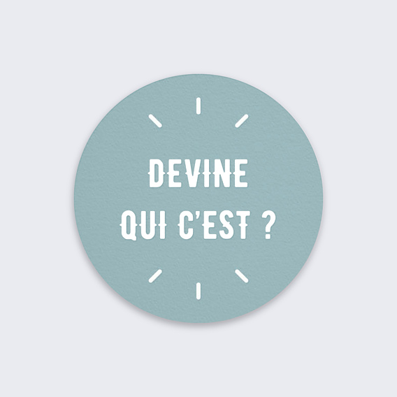 Stickers anniversaire Effet tirage