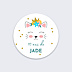 Sticker Anniversaire Chaton