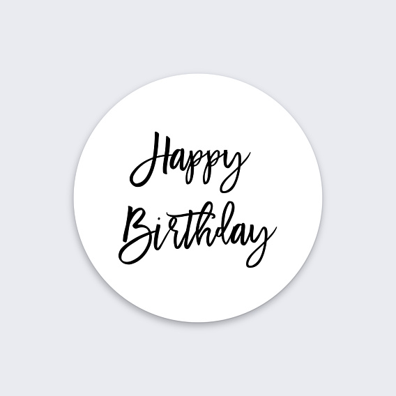 Sticker Anniversaire Happy Birthday