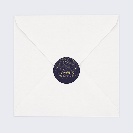 Stickers anniversaire Pluie de Paillettes Après 1