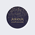 Sticker Anniversaire Pluie de Paillettes