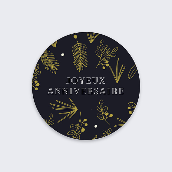 Stickers anniversaire Champêtre