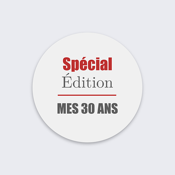 Sticker Anniversaire Journal