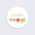 Sticker anniversaire Bouquet Printanier Recto