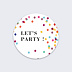 Sticker anniversaire Confettis Colorés