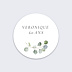 Sticker anniversaire Couronne Eucalyptus Minimaliste