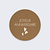 Sticker anniversaire Joyeux Anniversaire Kraft Recto