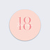 Sticker anniversaire Milestone Petits Pois Recto