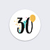 Sticker anniversaire Multicolore Recto