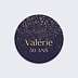 Sticker anniversaire Pluie de Fête Recto