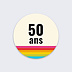 Stickers anniversaire Polaroïd Coloré Recto