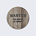 Sticker anniversaire Wanted Recto