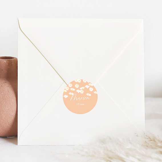 Stickers anniversaire Marguerite Après 1