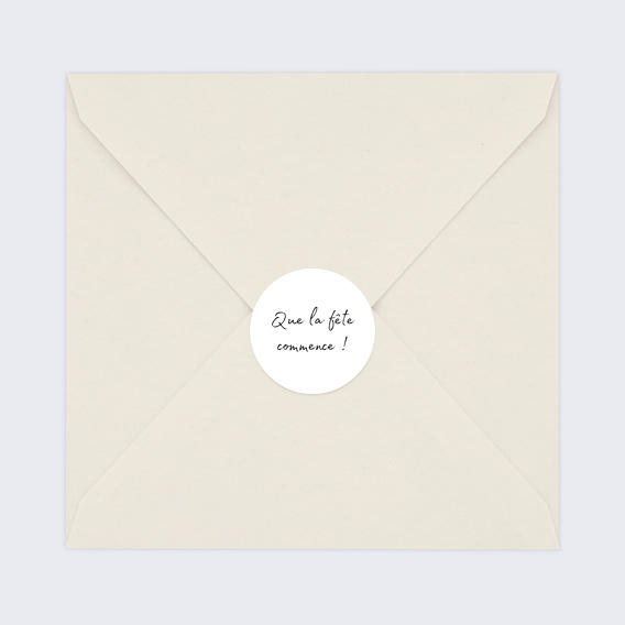 Sticker Anniversaire Charme Classique