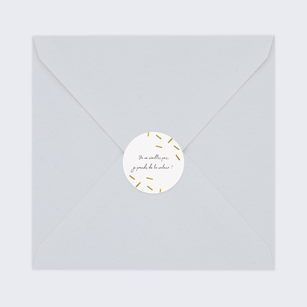 Sticker Anniversaire 90 ans Chic