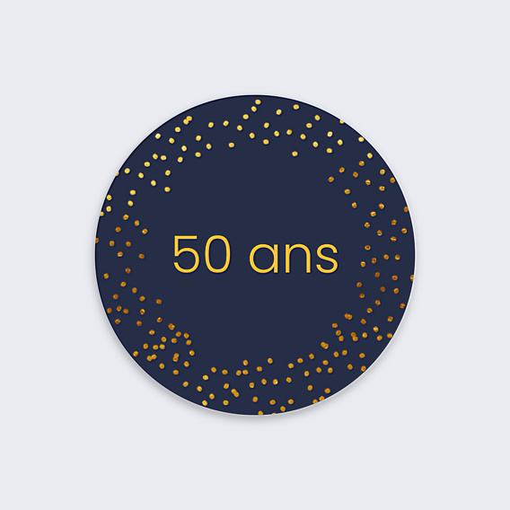 Stickers anniversaire Bulles