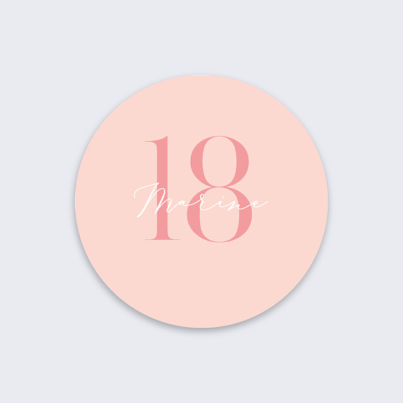 Stickers anniversaire Milestone Petits Pois Recto