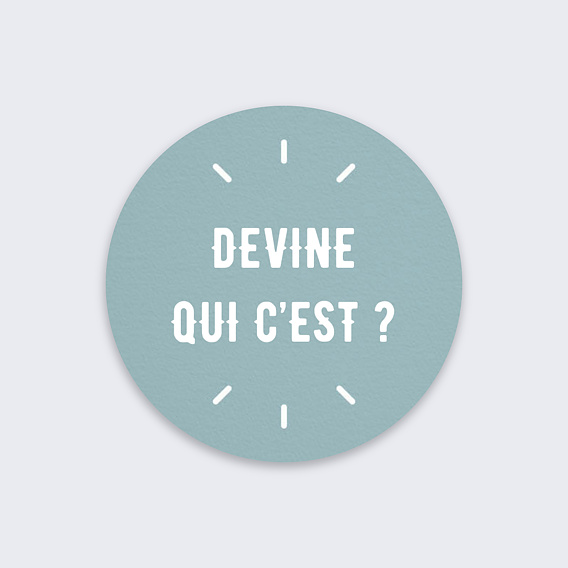 Stickers anniversaire Effet tirage Recto