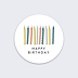 Sticker Anniversaire Bougies