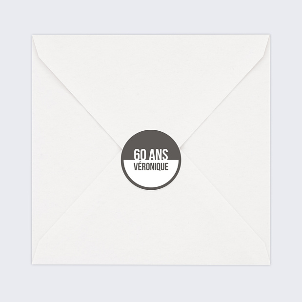 Sticker Anniversaire Typographie Cadre