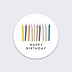 Sticker Anniversaire Bougies