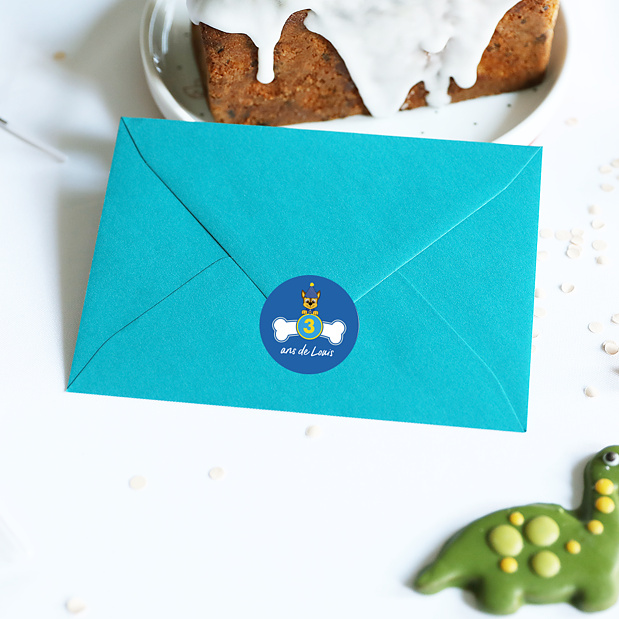 Sticker Anniversaire Patrouille Party